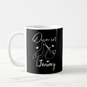 Mug Dû en janvier Cygne drôle portant un nouveau bébé