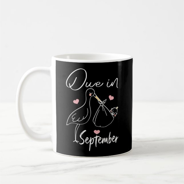 Mug Dû En Septembre Swan Drôle Transportant Un Mignonn (Gauche)