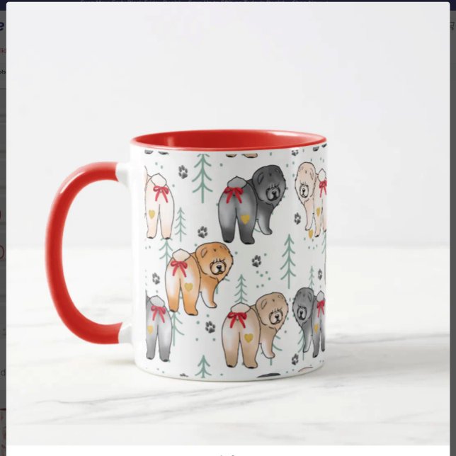Mug DU FOND DE MON CŒUR 5 couleurs chow 11 ONCE (Créateur téléchargé)