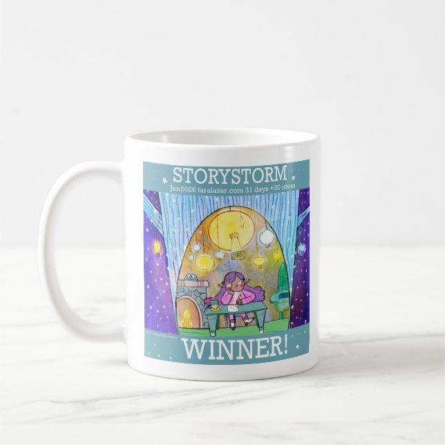 Mug du gagnant de Storystorm 2026 (Gauche)