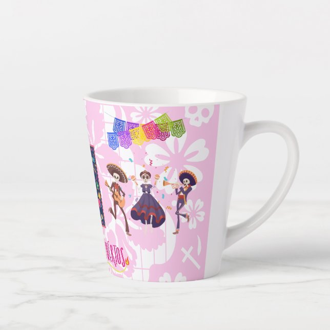 Mug du groupe Dia De Los Muertos (rose) (Droite)