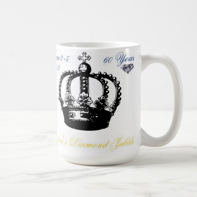 Mug du Jubilé de diamant de la Reine 2012 (Droite)