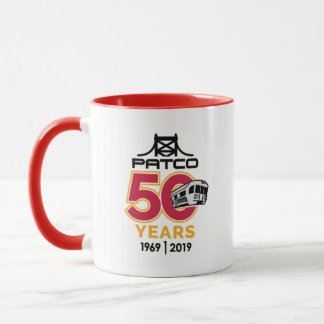 Mug du logo du PATCO 50e anniversaire
