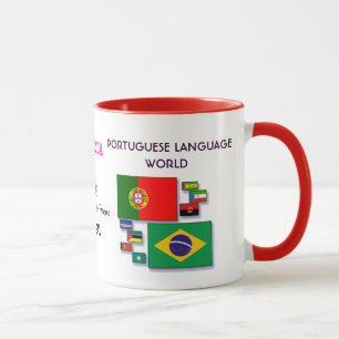 Mug du monde de la langue portugaise