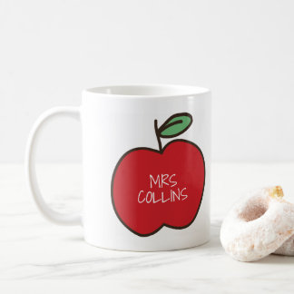 Mug du nom de l'enseignant personnalisé