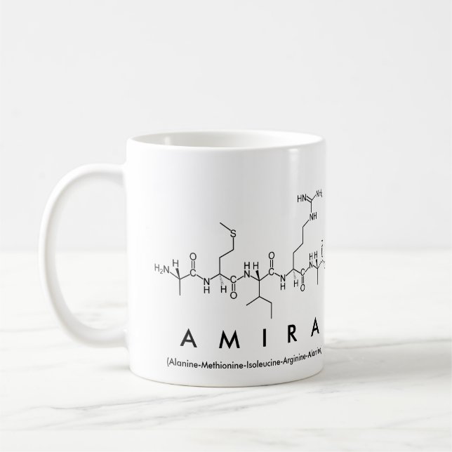 Mug du nom du peptide Amira (Gauche)
