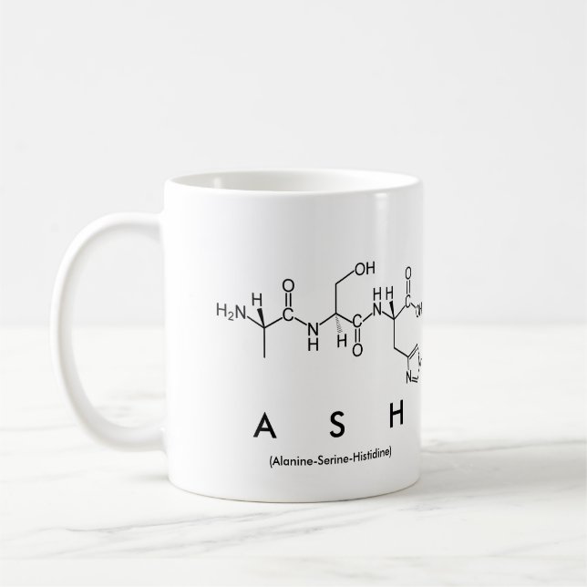 Mug du nom du peptide Ash (Gauche)