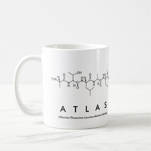 Mug du nom du peptide Atlas (Gauche)