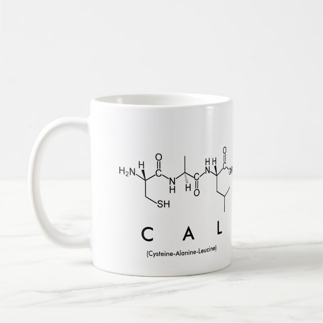 Mug du nom du peptide Cal (Gauche)
