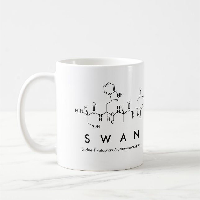 Mug du nom du peptide cygne (Gauche)