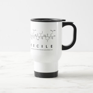 Mug du nom du peptide de cécile