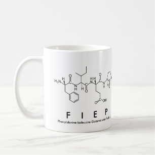 Mug du nom du peptide de Fiep