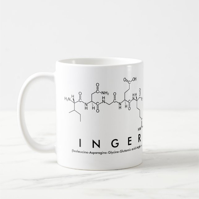 Mug du nom du peptide de l'ger (Gauche)