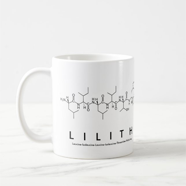 Mug du nom du peptide de Lilith (Gauche)