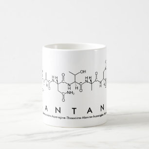 Mug du nom du peptide de Santana