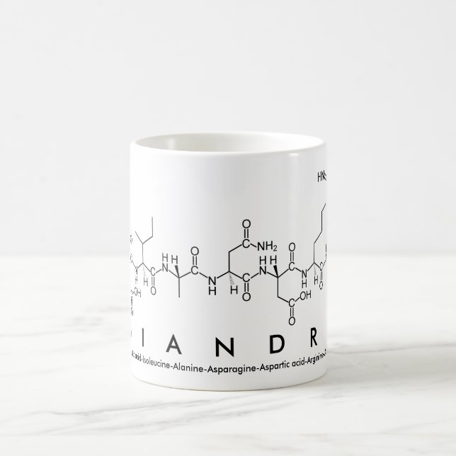 Mug du nom du peptide Diandra (Centre)