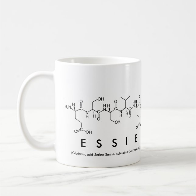 Mug du nom du peptide Essie (Gauche)