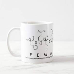 Mug du nom du peptide femm