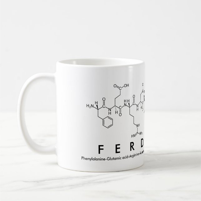 Mug du nom du peptide Ferdiemar (Gauche)