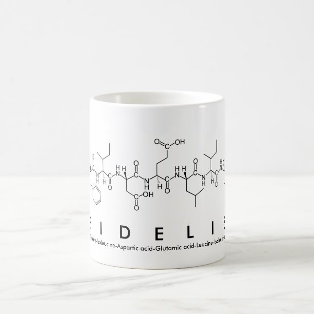 Mug du nom du peptide Fidelis (Centre)
