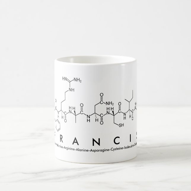 Mug du nom du peptide Francis (Centre)