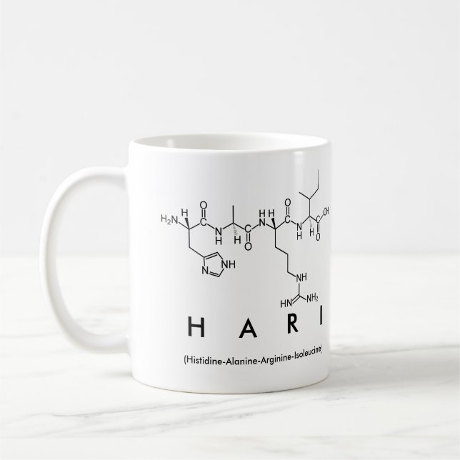 Mug du nom du peptide Hari (Gauche)