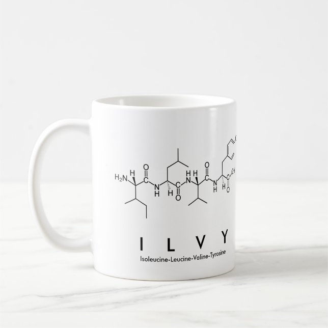 Mug du nom du peptide Ilvy (Gauche)