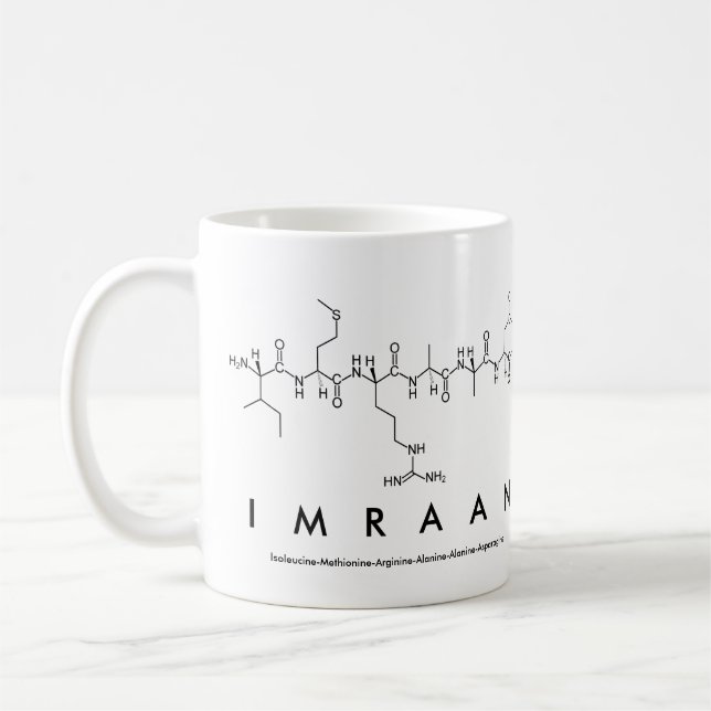 Mug du nom du peptide imraan (Gauche)