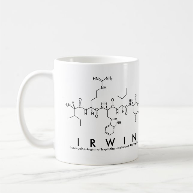 Mug du nom du peptide Irwin (Gauche)