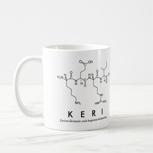 Mug du nom du peptide Keri (Gauche)