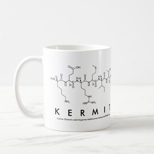 Mug du nom du peptide Kermit (Gauche)