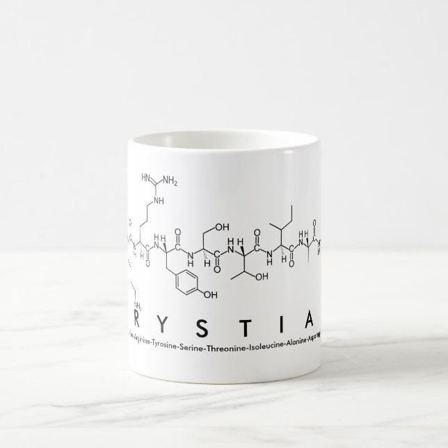Mug du nom du peptide krystien (Centre)