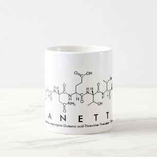 Mug du nom du peptide Lanette