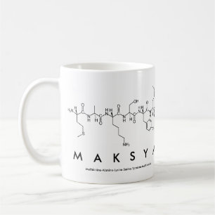 Mug du nom du peptide Maksym