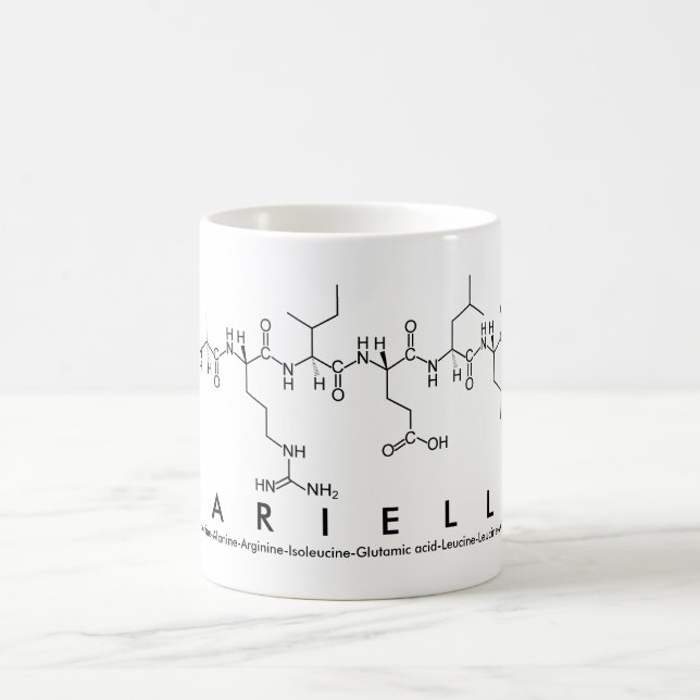 Mug du nom du peptide Mariella (Centre)