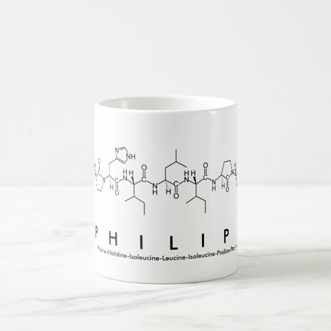 Mug du nom du peptide Philipp (Centre)