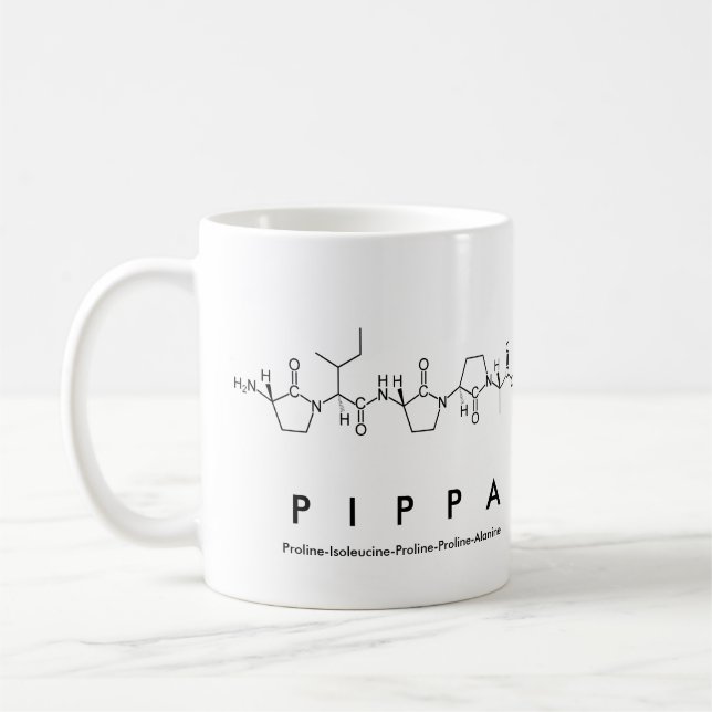 Mug du nom du peptide Pippa (Gauche)