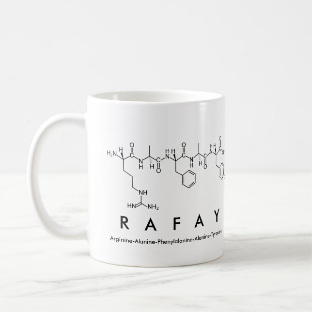 Mug du nom du peptide Rafay (Gauche)