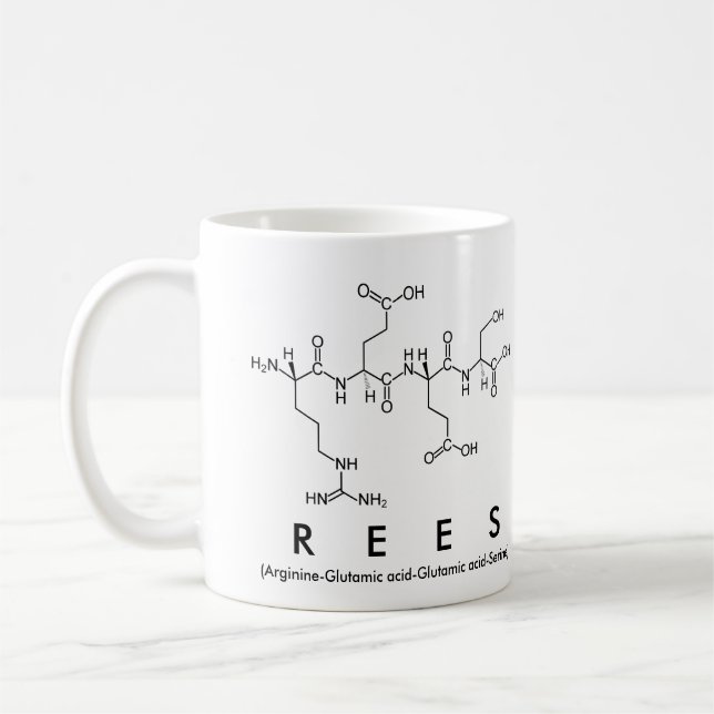 Mug du nom du peptide Rees (Gauche)