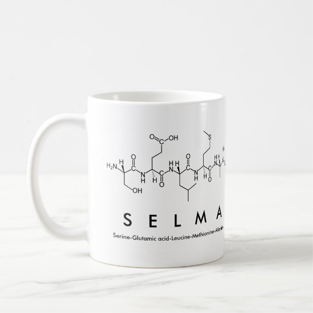 Mug du nom du peptide Selma (Gauche)
