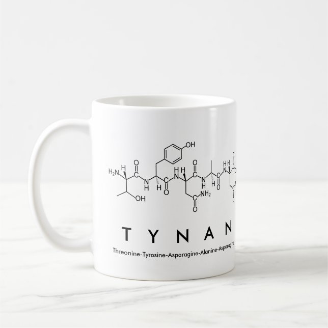Mug du nom du peptide tynan (Gauche)