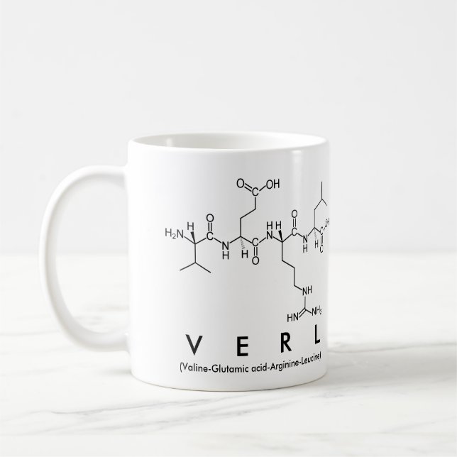 Mug du nom du peptide verl (Gauche)