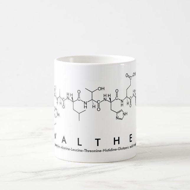 Mug du nom du peptide Walther (Centre)
