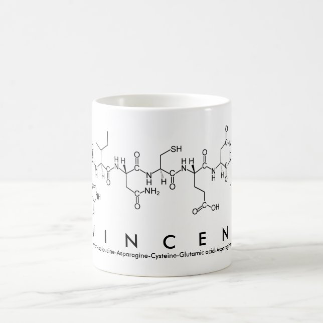 Mug du nom du peptide Wincent (Centre)