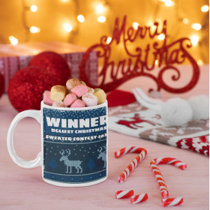 Mug du prix de concours de pull de Noël laid