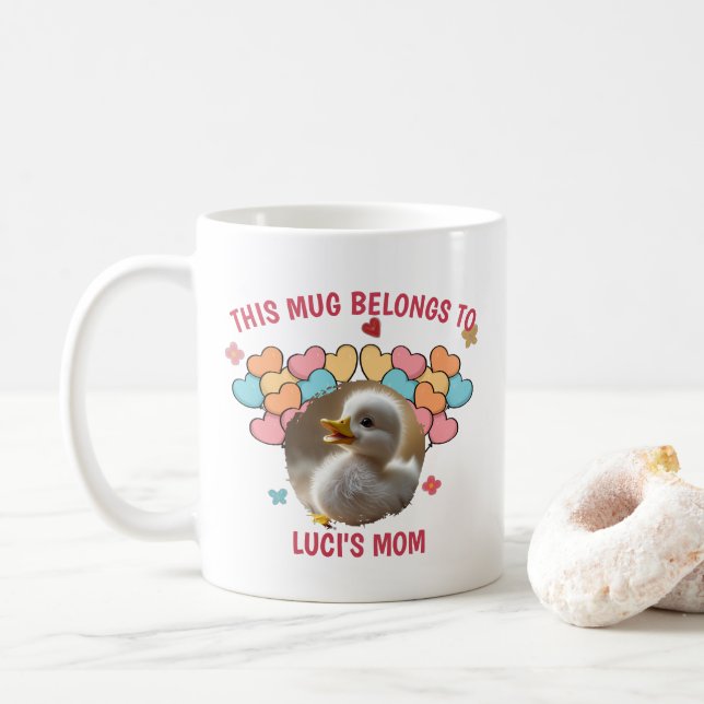Mug du propriétaire personnalisé d'animal de compa (Avec donut)
