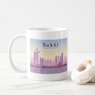 Mug Dubaï Émirats arabes unis Burj Khalifa Pastel Desi