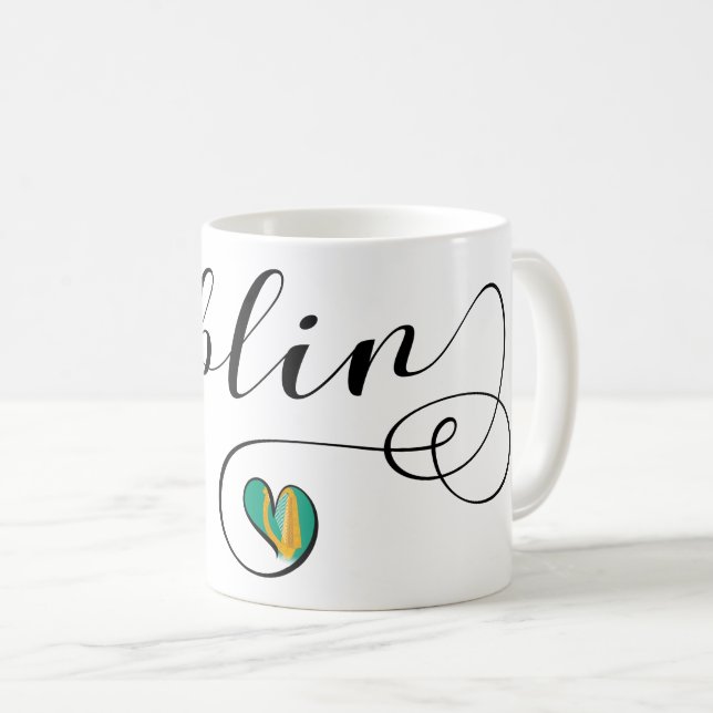 Mug Dublin Heart Mug, Irlande (Devant droit)
