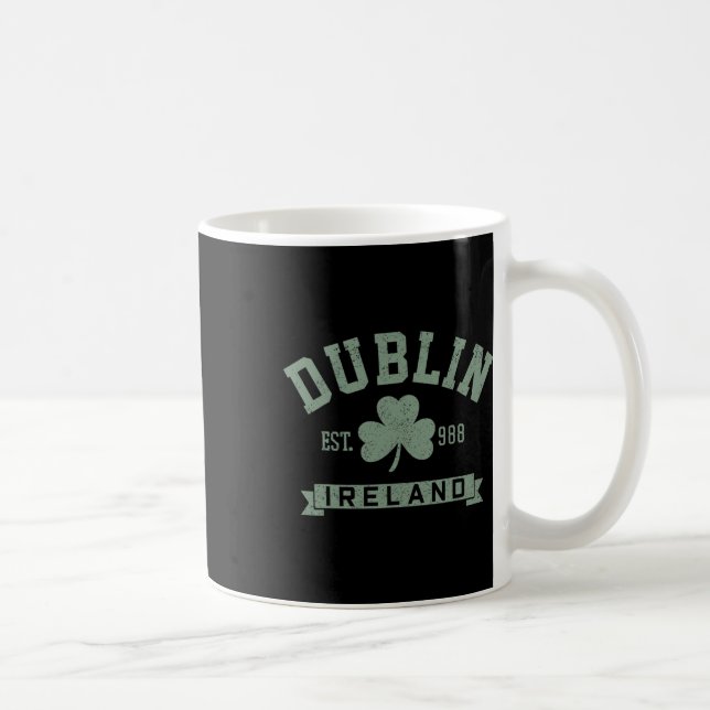 Mug Dublin Irlande Trèfle Jour de la Saint-Patrick Irl (Droite)