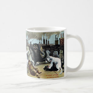 Mug Duc de chats It Out sur un dessus de toit
